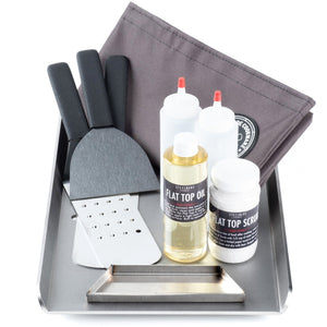 Starter Kit - Slim Flat Top For Gas or Electric Coil Stoves Flat Top Griddle Steelmade Yes Sleeve No Pre-season 