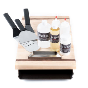 Ultimate Kit - Slim Flat Top For 30" Gas and Electric Coil Range Stoves Flat Top Griddle Steelmade Maple Yes Pre-season