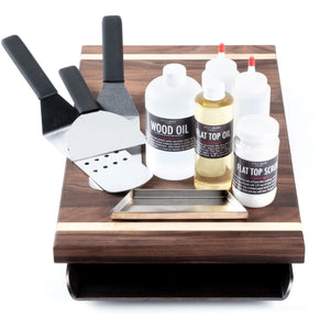 Ultimate Kit - Slim Flat Top For 30" Gas and Electric Coil Range Stoves Flat Top Griddle Steelmade Walnut Yes Pre-season