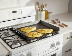 Parrilla de superficie plana fabricada en acero serie PRO - Estufas de 30" con serpentín eléctrico o de gas