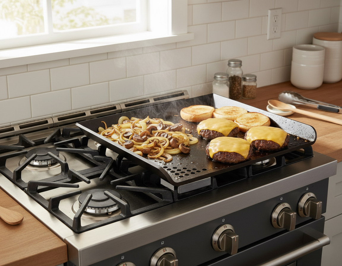 PRO Series Flat Top Griddle For Your Kitchen Stove - Steelmade, image size:1152x896