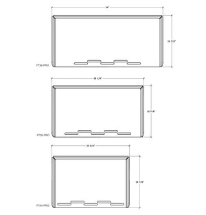 PRO Series Outdoor Flat Top Griddle Dimensions