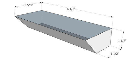Extra Drip Tray - Slanted Front Drip Tray - For Custom Flat Tops