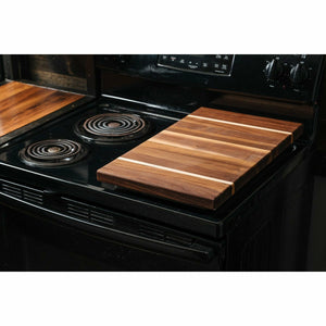 Flat Top Cover Board Cutting Board Bison Woodworking Slim - 11"x19" Walnut 