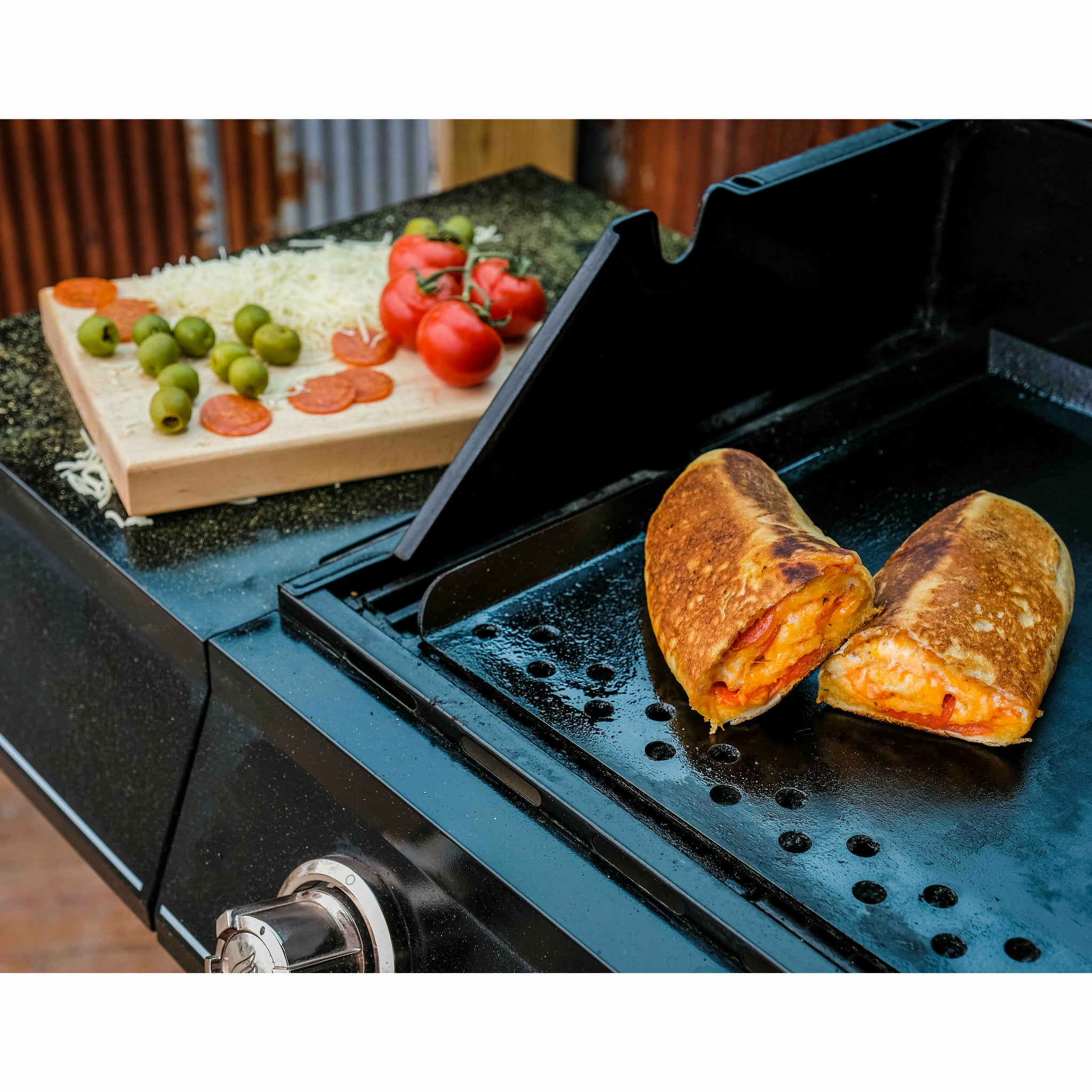 Top Griddle Outdoor Kitchen Ideas With Blackstone Griddle Flat Top For Outdoor Grill Steelmade