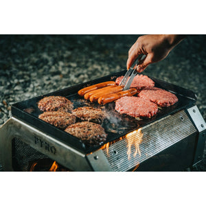 Pyro Camp Fire Pit + Grill Kit Flat Top Griddle Pyro Products 