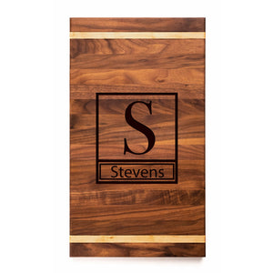 Slim Cover Board Engraving Steelmade Walnut 9