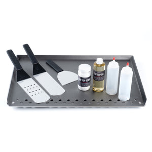 Starter Kit - Flat Top For Outdoor Grill Flat Top Griddle Steelmade No Sleeve No Pre-season 