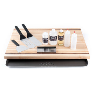 Ultimate Kit - Flat Top For Electric Coil 30" Range Stoves Flat Top Griddle Steelmade Maple No Pre-season