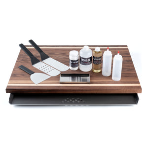 Ultimate Kit - Flat Top For Electric Coil 30" Range Stoves Flat Top Griddle Steelmade Walnut No Pre-season